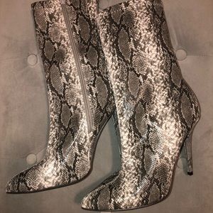 Snake Skin Boots